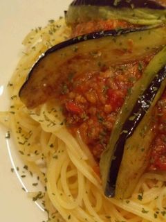 ☆なす+ミートソーススパゲティ☆-レシピのメイン写真