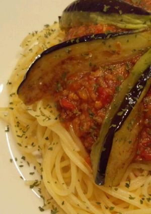 ☆なす＋ミートソーススパゲティ☆-レシピのメイン写真