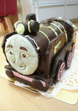 トーマス ヒロ 立体ケーキ♪-レシピのメイン写真