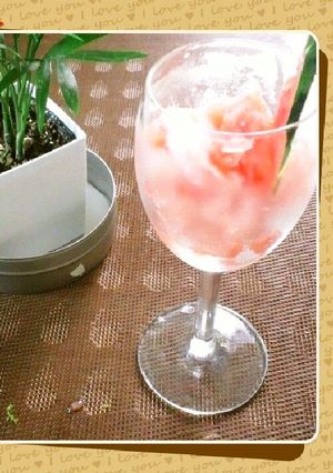 スイカのシャーベット-レシピのメイン写真