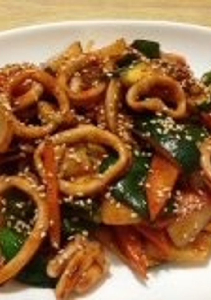 イカ炒め（韓国風）-レシピのメイン写真