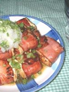 もう一品という時に。焼き豆腐のベーコン巻き-レシピのメイン写真