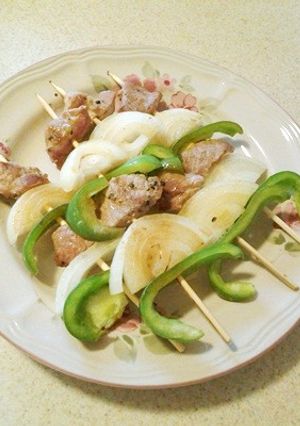 家で作るバーベキュー☆豚串-レシピのメイン写真