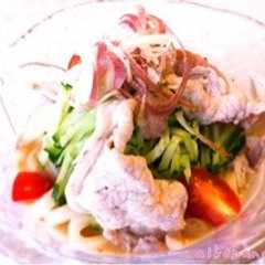 รูปของ 豚しゃぶ豆乳ごまダレ冷やしうどん