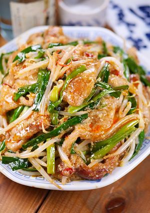豚バラもやしの濃厚担々ごまだれ炒め🤩🍚-レシピのメイン写真