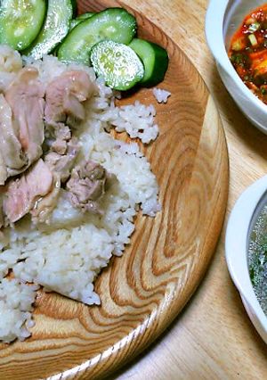 ふんわりチキンのカオマンガイ☆タイ料理☆-レシピのメイン写真