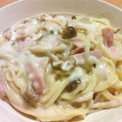 レンジで簡単　クリームパスタ＊-レシピのメイン写真