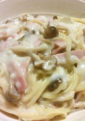 レンジで簡単　クリームパスタ＊-レシピのメイン写真
