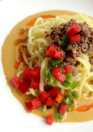 ピリ辛☆豆乳仕立ての冷やしカレー坦々麺-レシピのメイン写真