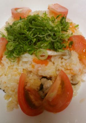 トマトと鶏肉の炊き込みご飯・バター味-レシピのメイン写真