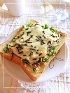 葱×胡麻×椎茸茶のトースト-レシピのメイン写真