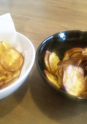 野菜のおやつ　２種類のサツマイモチップス-レシピのメイン写真