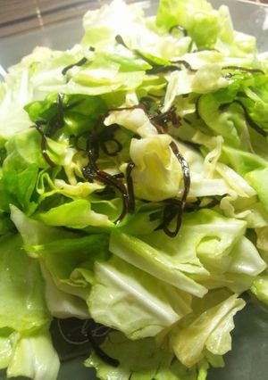 キャベツと塩昆布のごま油和え-レシピのメイン写真
