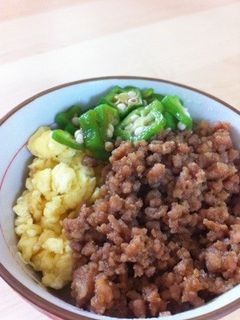 ☆キレイな彩り☆そぼろ丼☆-レシピのメイン写真