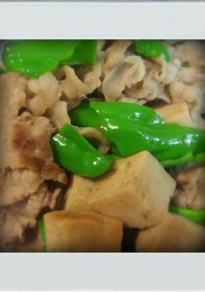 ■糖質制限■牛肉ピーマン高野豆腐簡単炒め-レシピのメイン写真