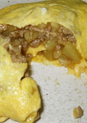 :*肉じゃがオムレツ*:-レシピのメイン写真