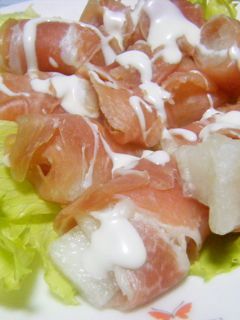 夏の前菜♪冬瓜のハム巻きサラダ-レシピのメイン写真