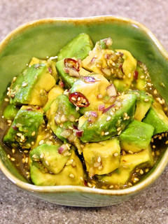やめられへんwアボカドの薬味ぽん酢漬け♪-レシピのメイン写真