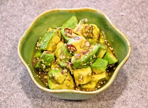 やめられへんｗアボカドの薬味ぽん酢漬け♪-レシピのメイン写真