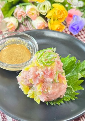 おつまみや丼に🍻🍲至福のねぎトロたくあん-レシピのメイン写真