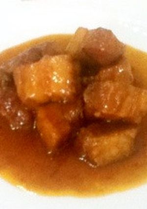 バルサミコとケチャップが秘訣♪豚バラ角煮-レシピのメイン写真