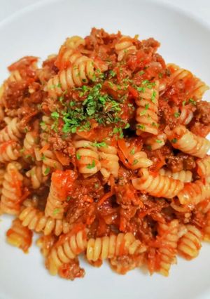 野菜の水分だけで煮込む無水ミートソース-レシピのメイン写真