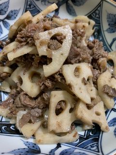 牛肉と蓮根のしぐれ煮-レシピのメイン写真