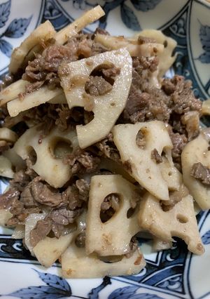 牛肉と蓮根のしぐれ煮-レシピのメイン写真