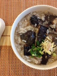 揚げナス粥-レシピのメイン写真