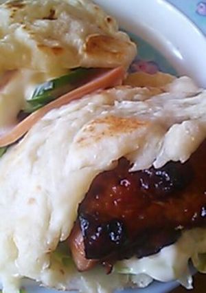 朝食にピタパン(⌒‐⌒)-レシピのメイン写真