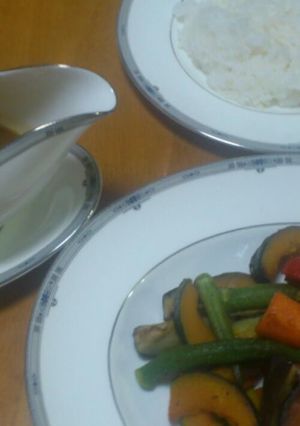 夏野菜カレー　ルー別仕立て(市販)-レシピのメイン写真
