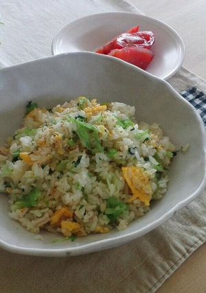 ランチに★レタス＆クレソンのチャーハン-レシピのメイン写真