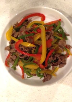 彩り夏野菜と牛肉の炒め物-レシピのメイン写真