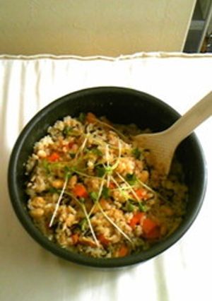 簡単☆大豆・ツナ・昆布の混ぜご飯-レシピのメイン写真