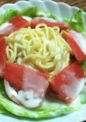 簡単‼トマトとレタスの冷製パスタ★-レシピのメイン写真