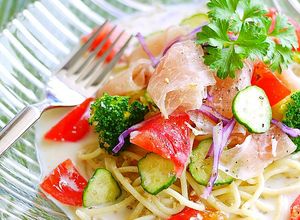 冷たい豆乳味噌スープで食す＊冷製パスタ-レシピのメイン写真
