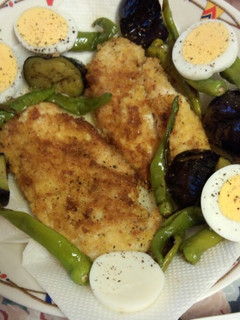 チキンのパン粉焼き~野菜添え~-レシピのメイン写真