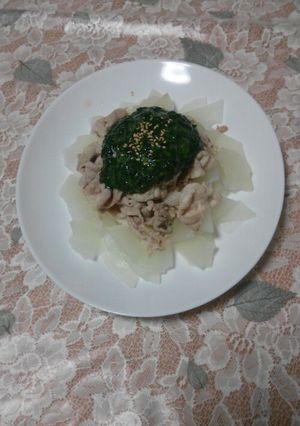 簡単！豚しゃぶモロヘイヤ-レシピのメイン写真