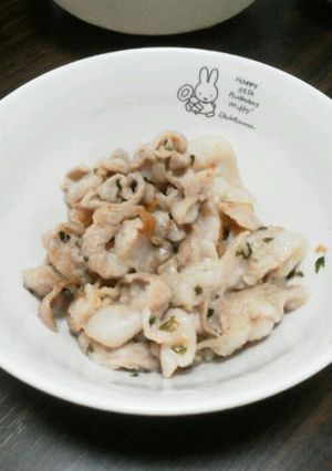 豚バラの梅肉炒め-レシピのメイン写真