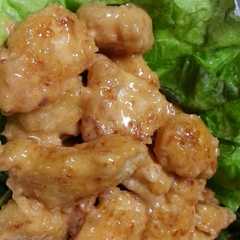 รูปของ むね肉でエビマヨ風(*^^*)