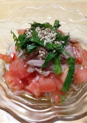 トマトとツナのオシャレなそうめん-レシピのメイン写真