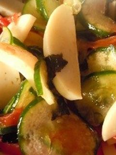 かまぼこと韓国のりの和え物-レシピのメイン写真