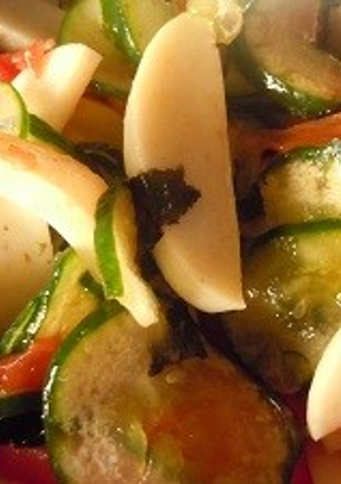 かまぼこと韓国のりの和え物-レシピのメイン写真