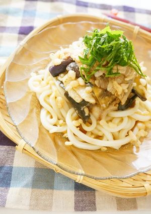 ぶっかけうどん〜豚バラと茄子のめんつゆで-レシピのメイン写真