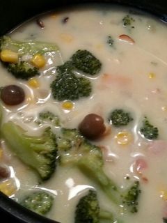 お野菜たっぷり☆簡単豆乳スープ-レシピのメイン写真
