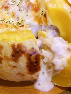 かぼちゃの丸ごとグラタン-レシピのメイン写真