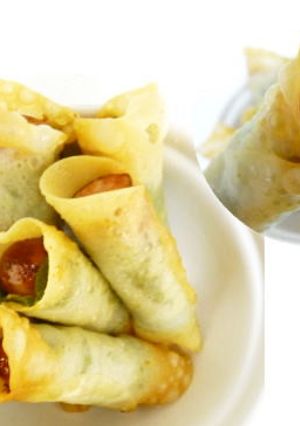 続・餃子の皮でくるくるっとウインナー-レシピのメイン写真