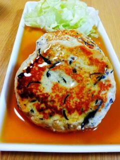 ひじき煮リメイク♥ヘルシー豆腐ハンバーグ-レシピのメイン写真
