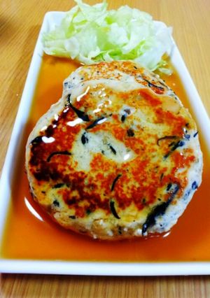 ひじき煮リメイク♥ヘルシー豆腐ハンバーグ-レシピのメイン写真