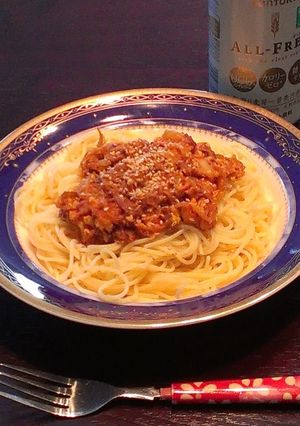 ノリボンヌ風キムチパスタ-レシピのメイン写真